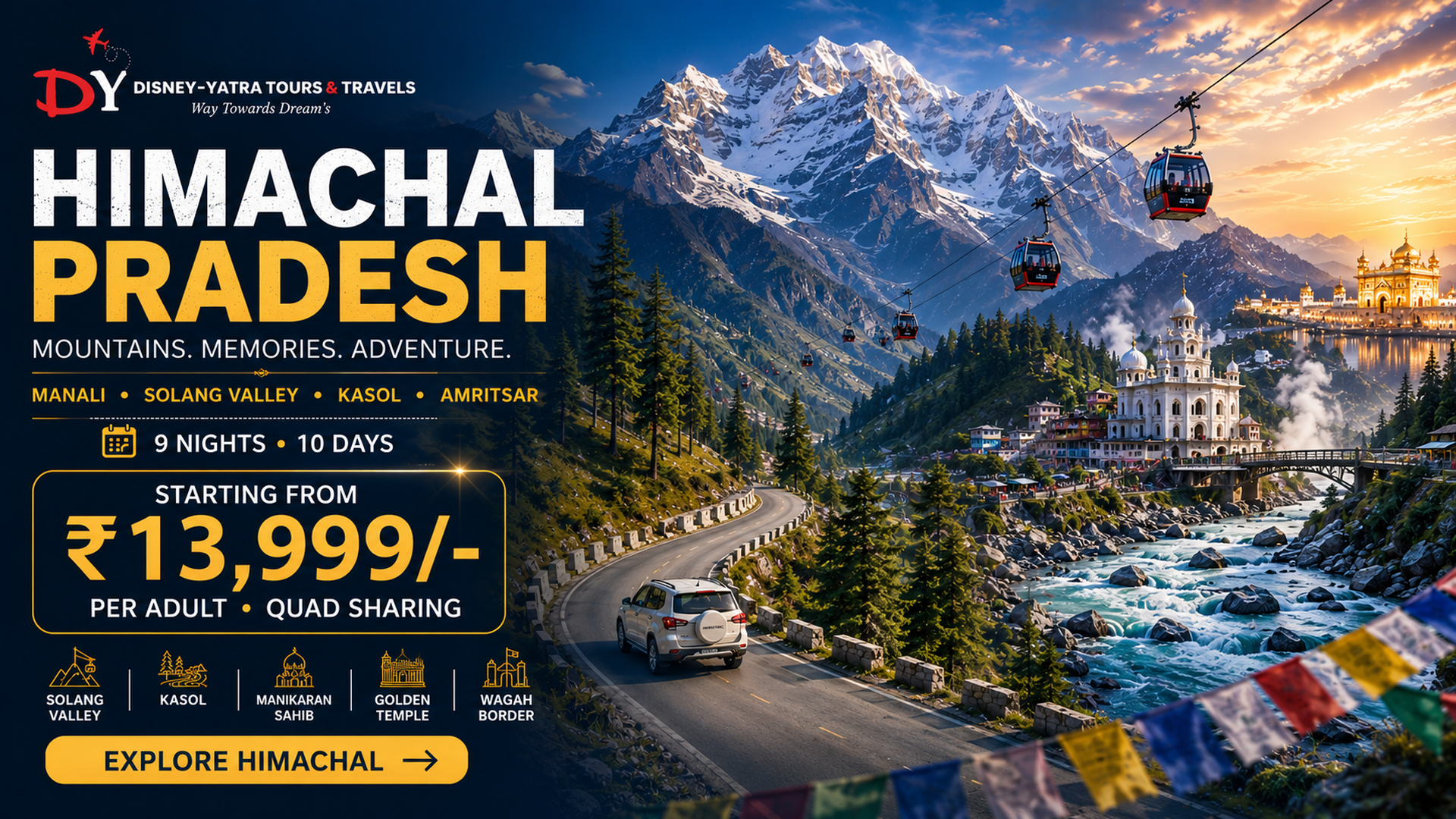 Himachal Pradesh tour package banner