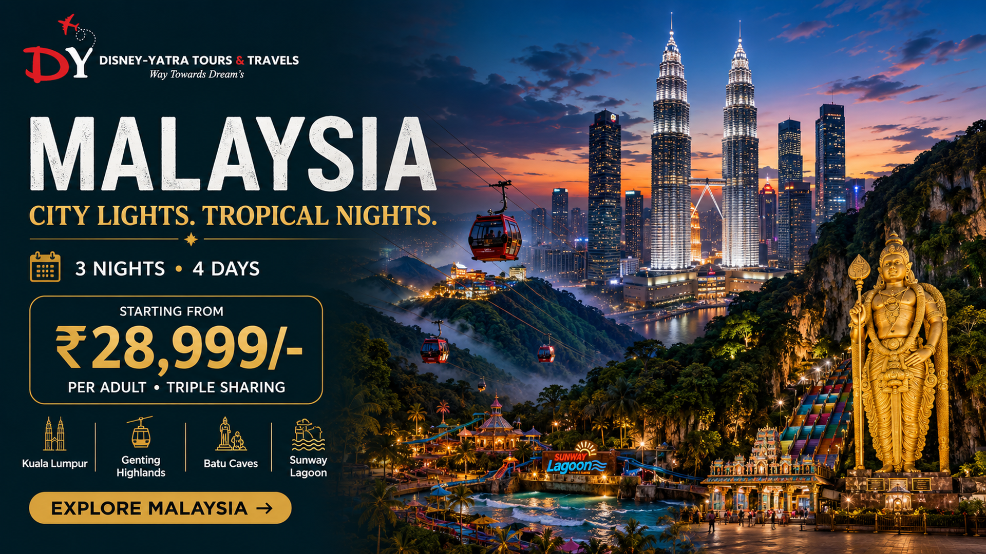 Malaysia tour package banner